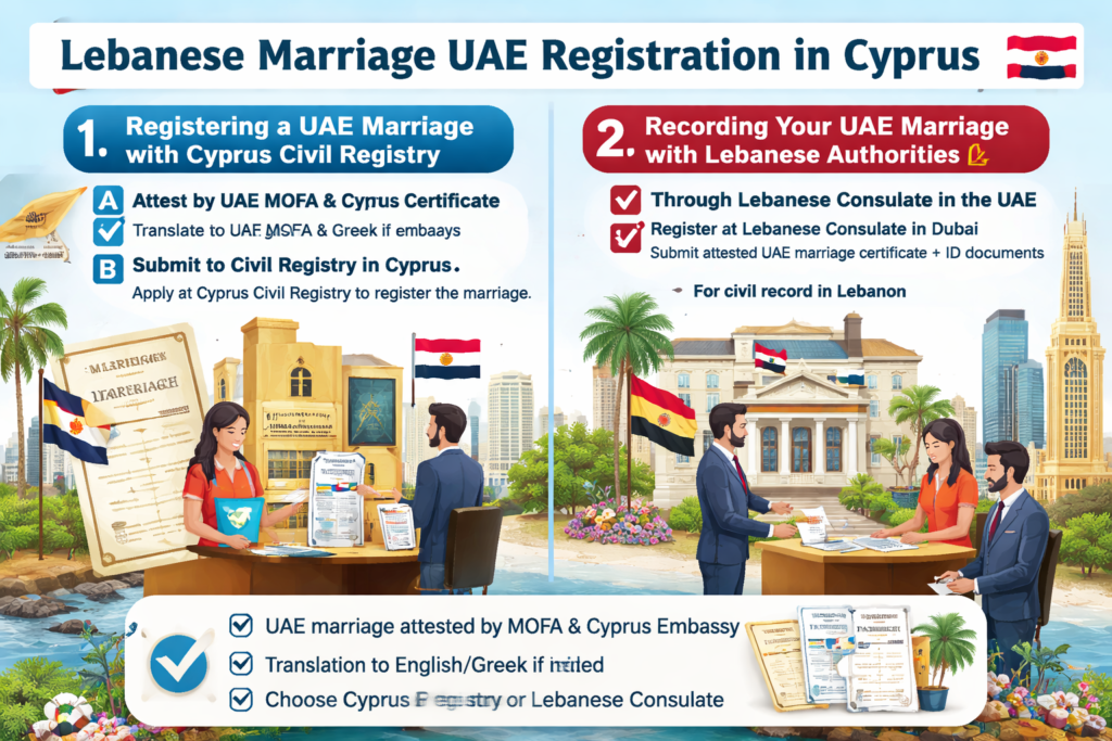 Lebanese Marriage UAE Registration in Cyprus