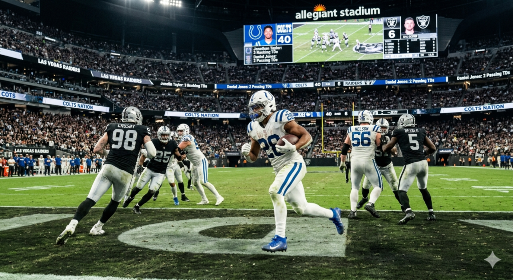 Las Vegas Raiders vs Colts Match Player Stats