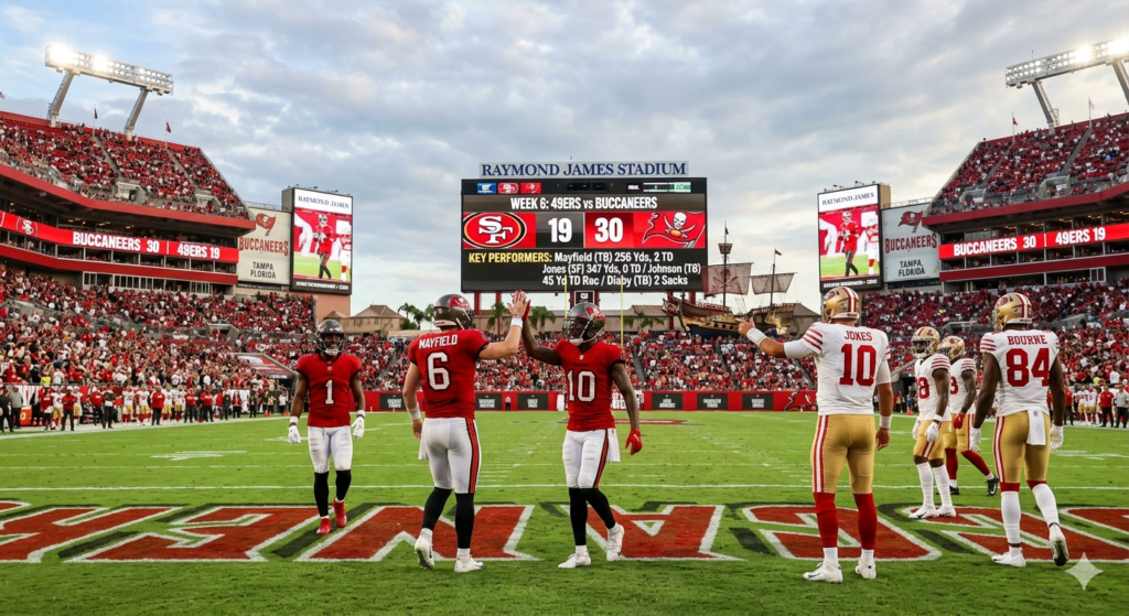 49ers vs Tampa Bay Buccaneers Match Player Stats