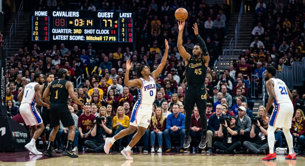 76ers vs cleveland cavaliers match player stats