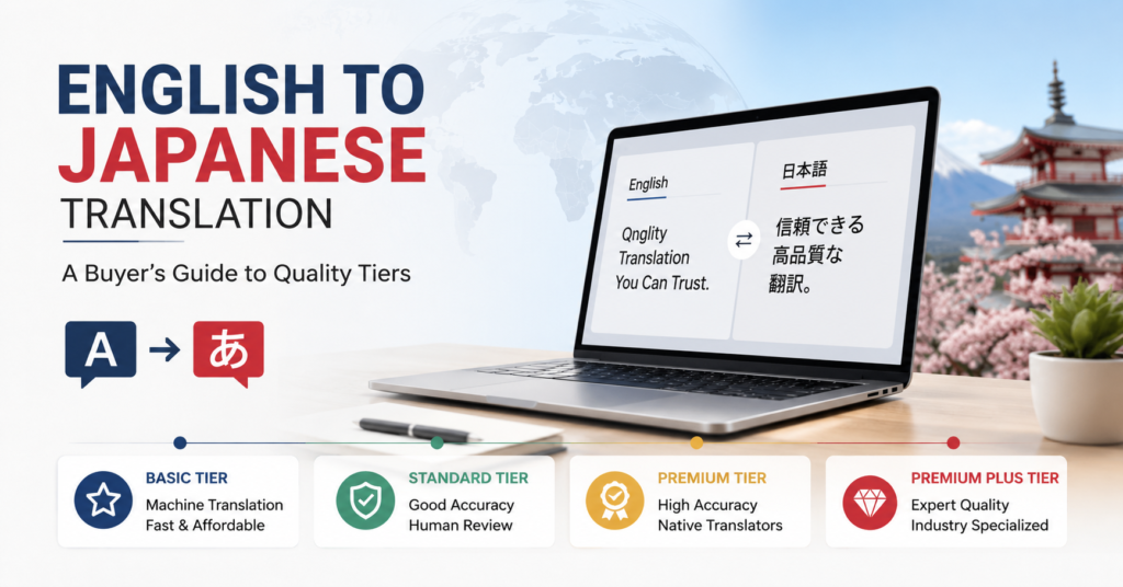 English to Japanese Translation: A Buyer’s Guide to Quality Tiers English to Japanese Translation